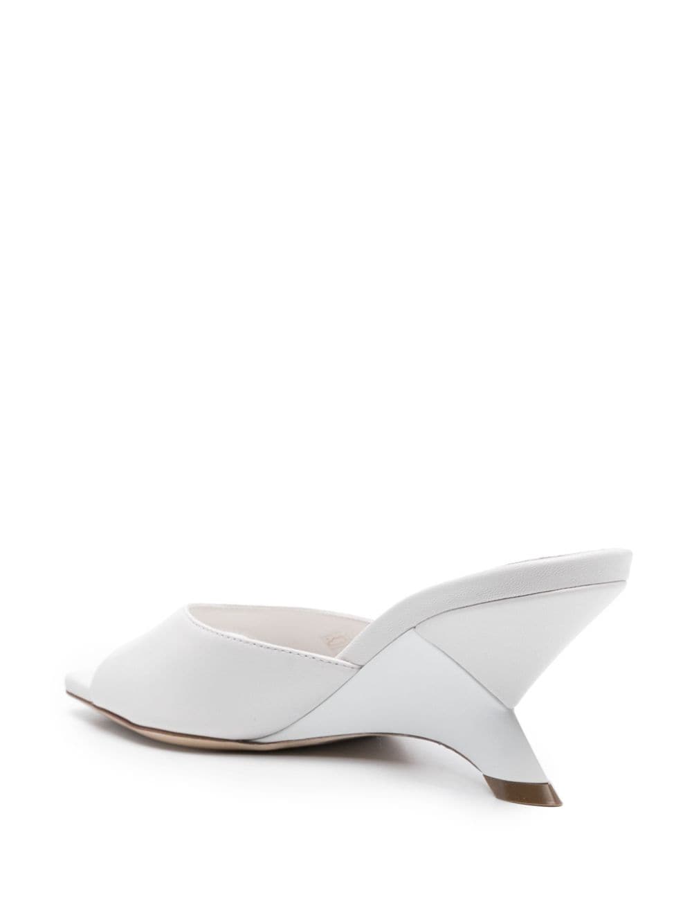 Shop Vic Matie 75mm Leather Mules In White