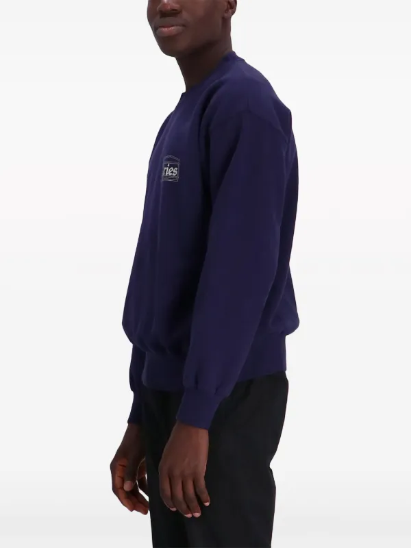Aries Mini Temple Sweatshirt | Blue | FARFETCH BH
