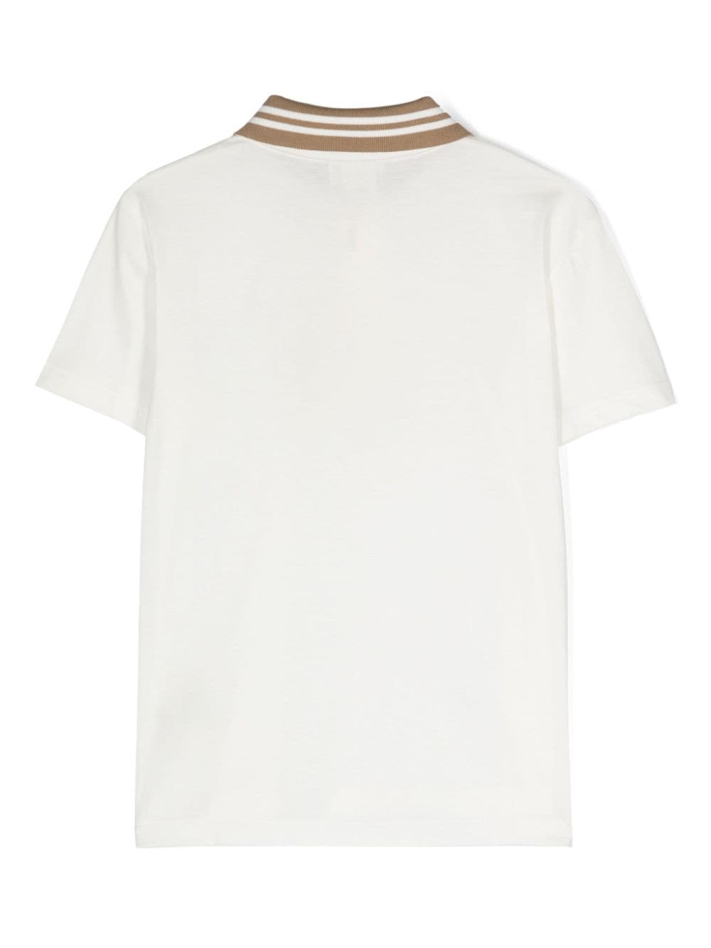 Shop Fendi Logo-embroidered Cotton Polo Shirt In White