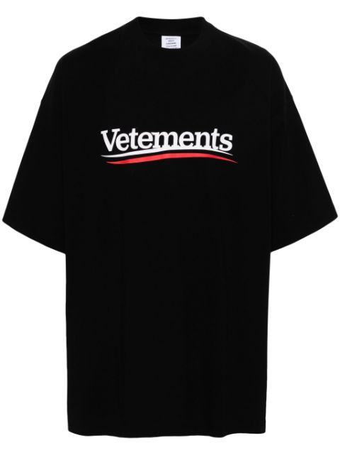 VETEMENTS Katoenen T-shirt met logoprint