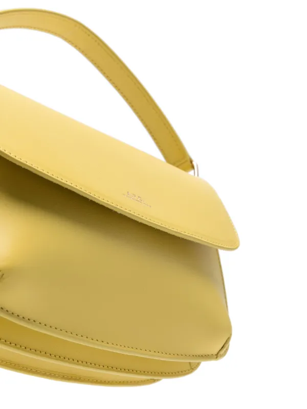 A.P.C. Sarah Leather Shoulder Bag | Yellow | FARFETCH JO