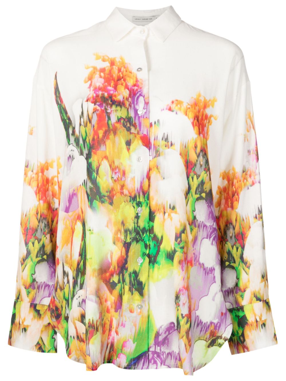 Lenny Niemeyer abstract-print cotton shirt - Multicolour