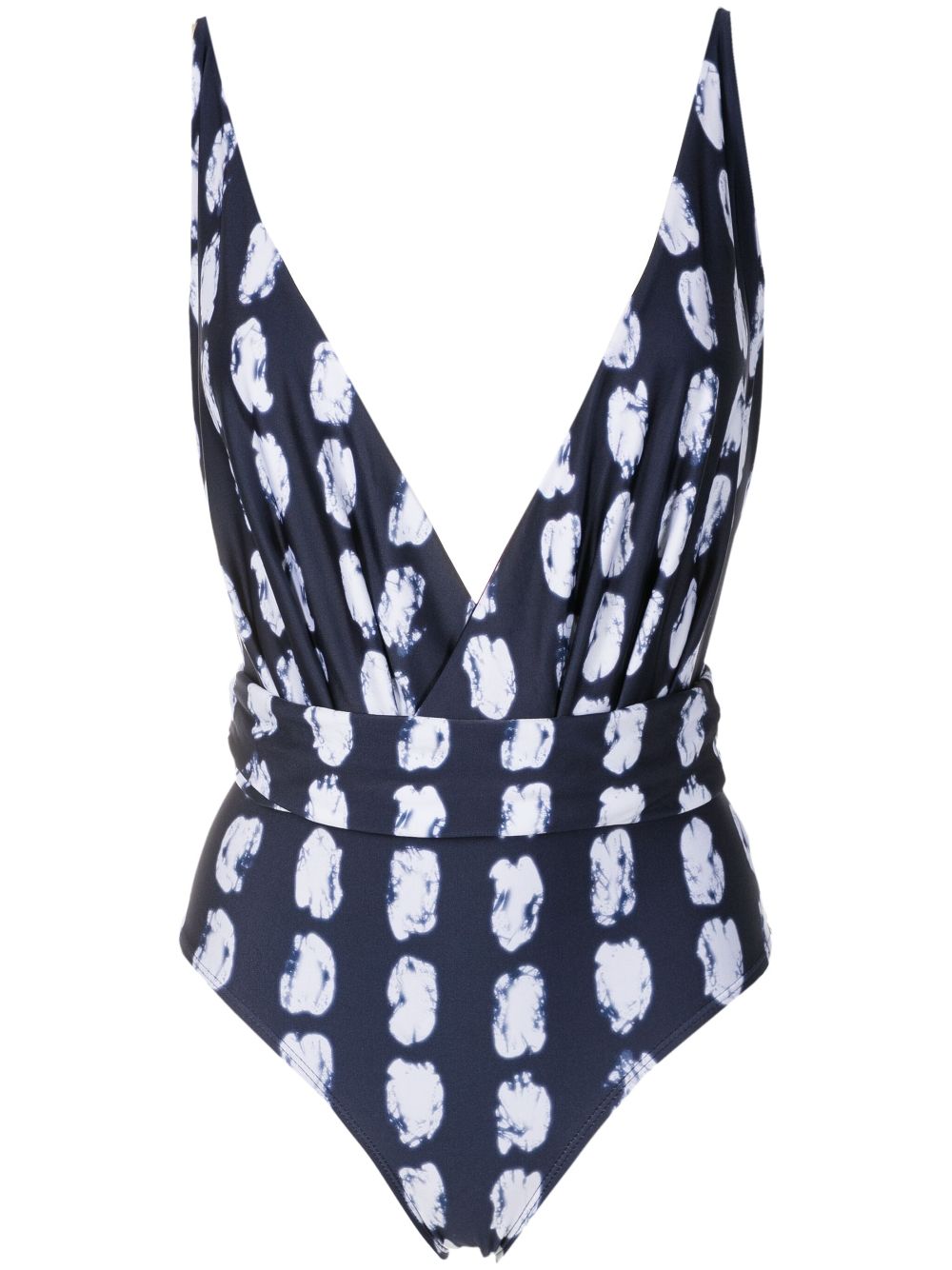 Lenny Niemeyer abstract-print swimsuit - Blue