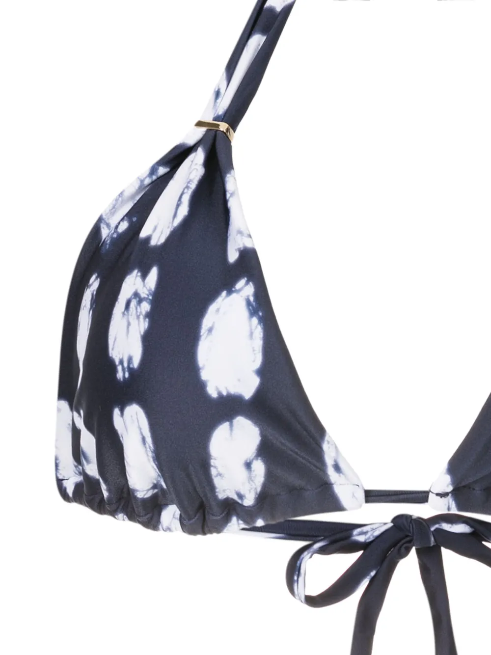 Lenny Niemeyer Geometric-print Triangle Bikini Top In Blue