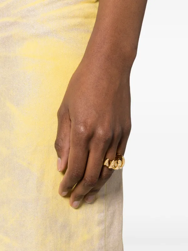 【関税込み】Lanvin ゴールド Melodie ラインストーン リング Lanvin Gold & Off-White Mélodie Candy Ring from $161.00 - on