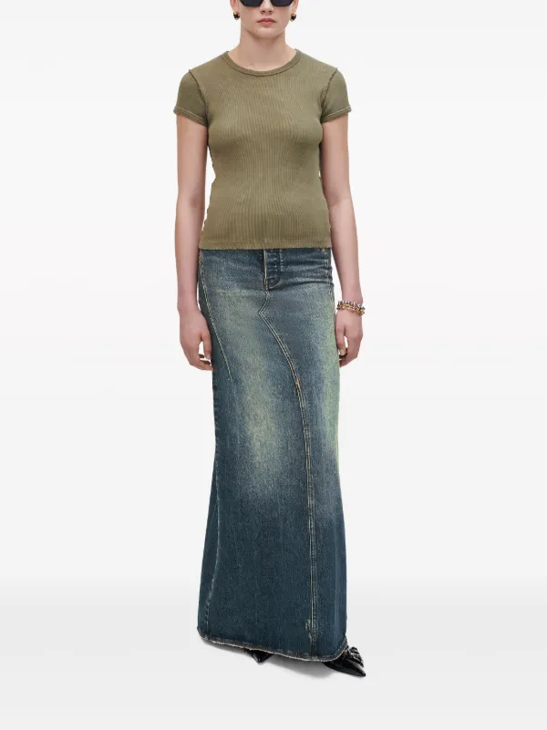 セール☆MARC JACOBS GRUNGE SHRUNKEN TEE Marc Jacobs Grunge Shrunken T-shirt | Green | FARFETCH