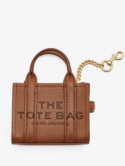Marc Jacobs The Nano Tote grained leather charm bag