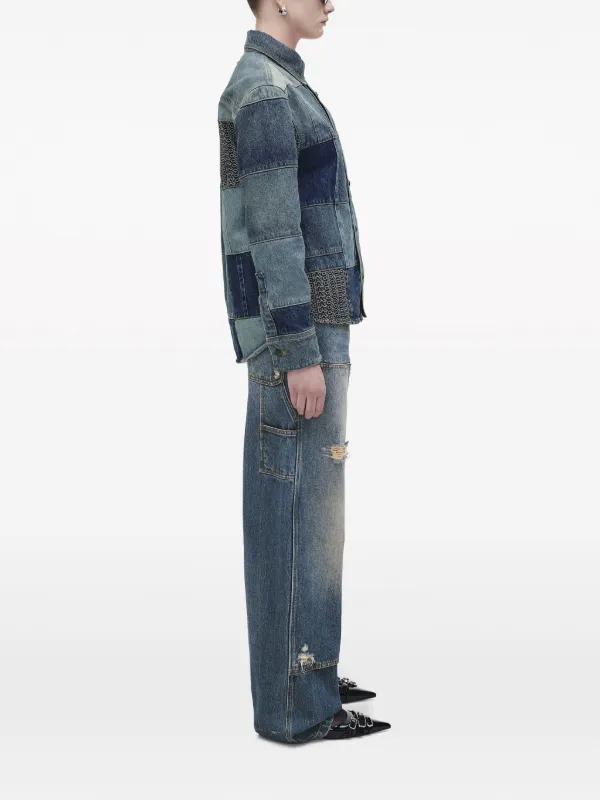 Marc Jacobs パッチワーク デニムシャツ | ブルー | FARFETCH JP