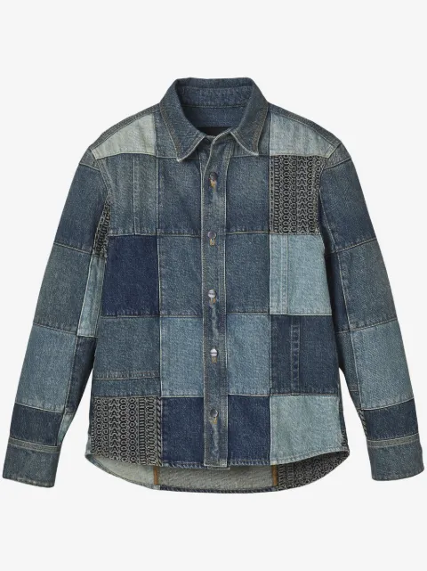 Marc Jacobs patchwork denim shirt