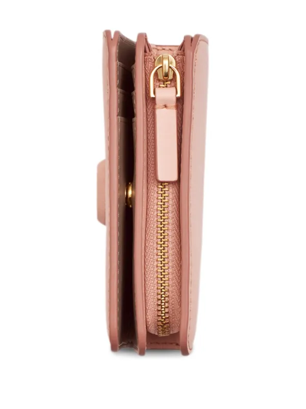 Marc Jacobs ザ カバード Jマーク ミニ コンパクト財布 | ピンク