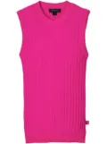 Marc Jacobs fine-ribbed merino-wool tank top - Pink