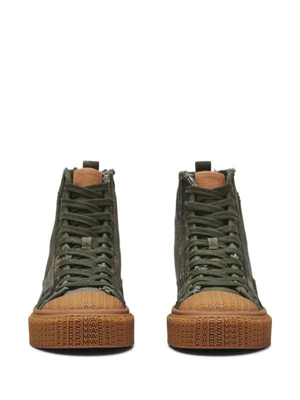 MARC JACOBS カーキ The Camo Jacquard ハイカットスニーカー 22509555_52715385_600.jpg