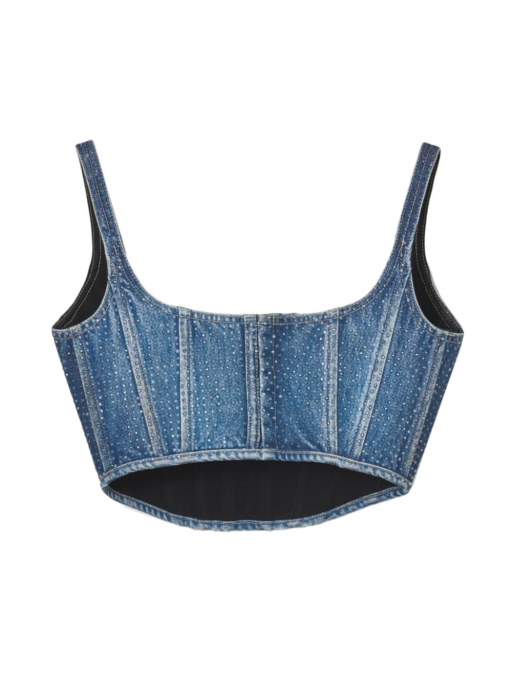 Marc Jacobs crystal-embellished denim corset Women