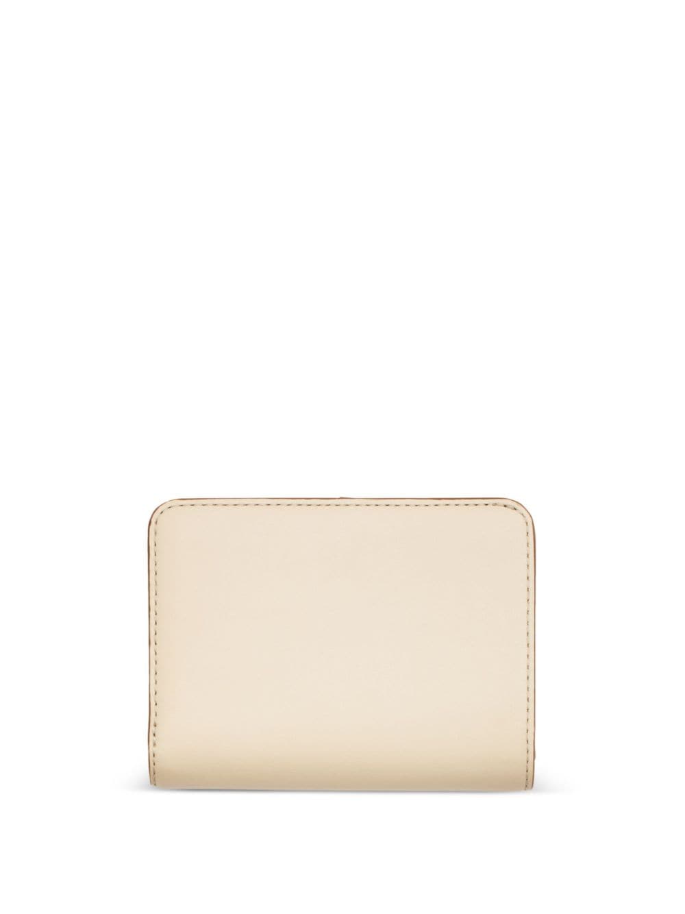 Shop Marc Jacobs The Covered J Marc Mini Compact Wallet In Neutrals