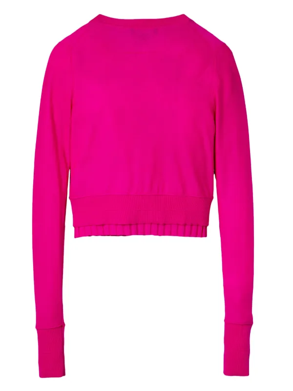 MARC BY MARC JACOBS - MARC JACOBS 高機能メリノウール100ロングカーディガン Marc Jacobs メリノウール カーディガン | ピンク | FARFETCH JP