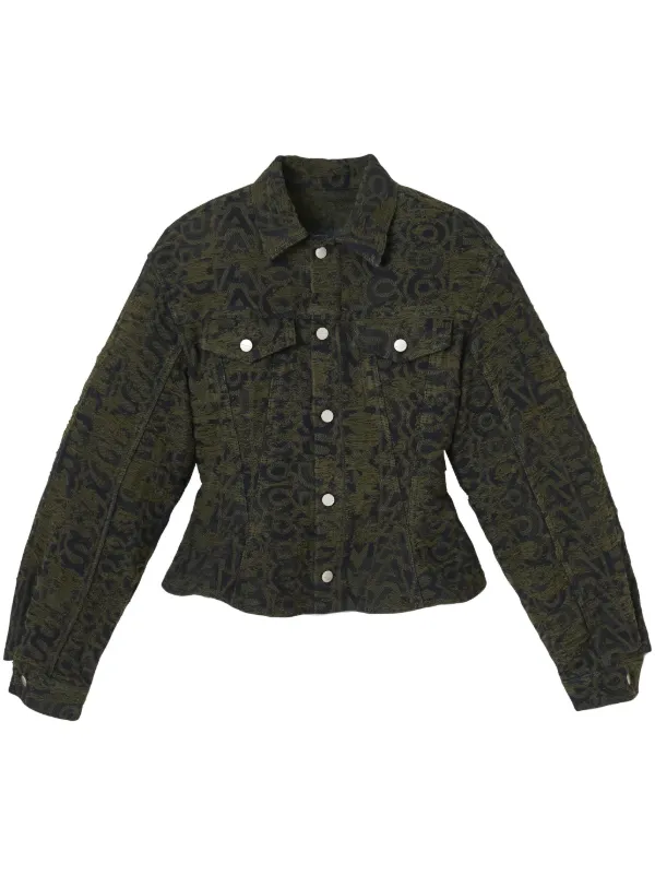 Marc Jacobs モノグラム フレアジャケット | グリーン | FARFETCH JP