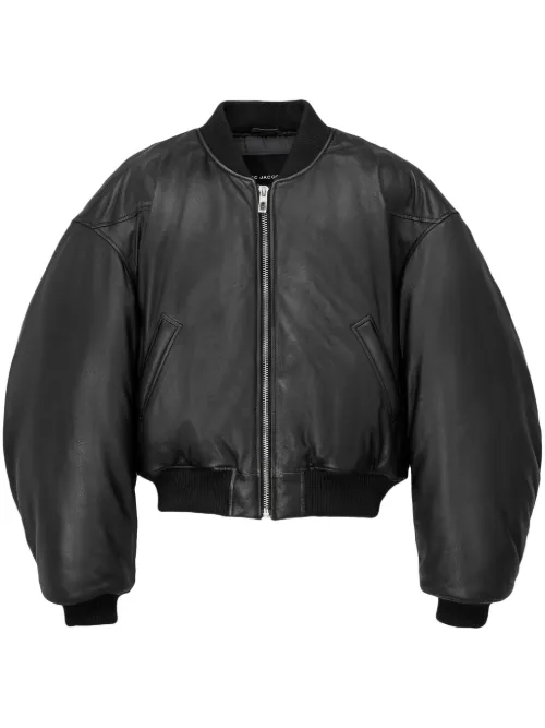 Veste bomber en cuir - Marc Jacobs - Modalova