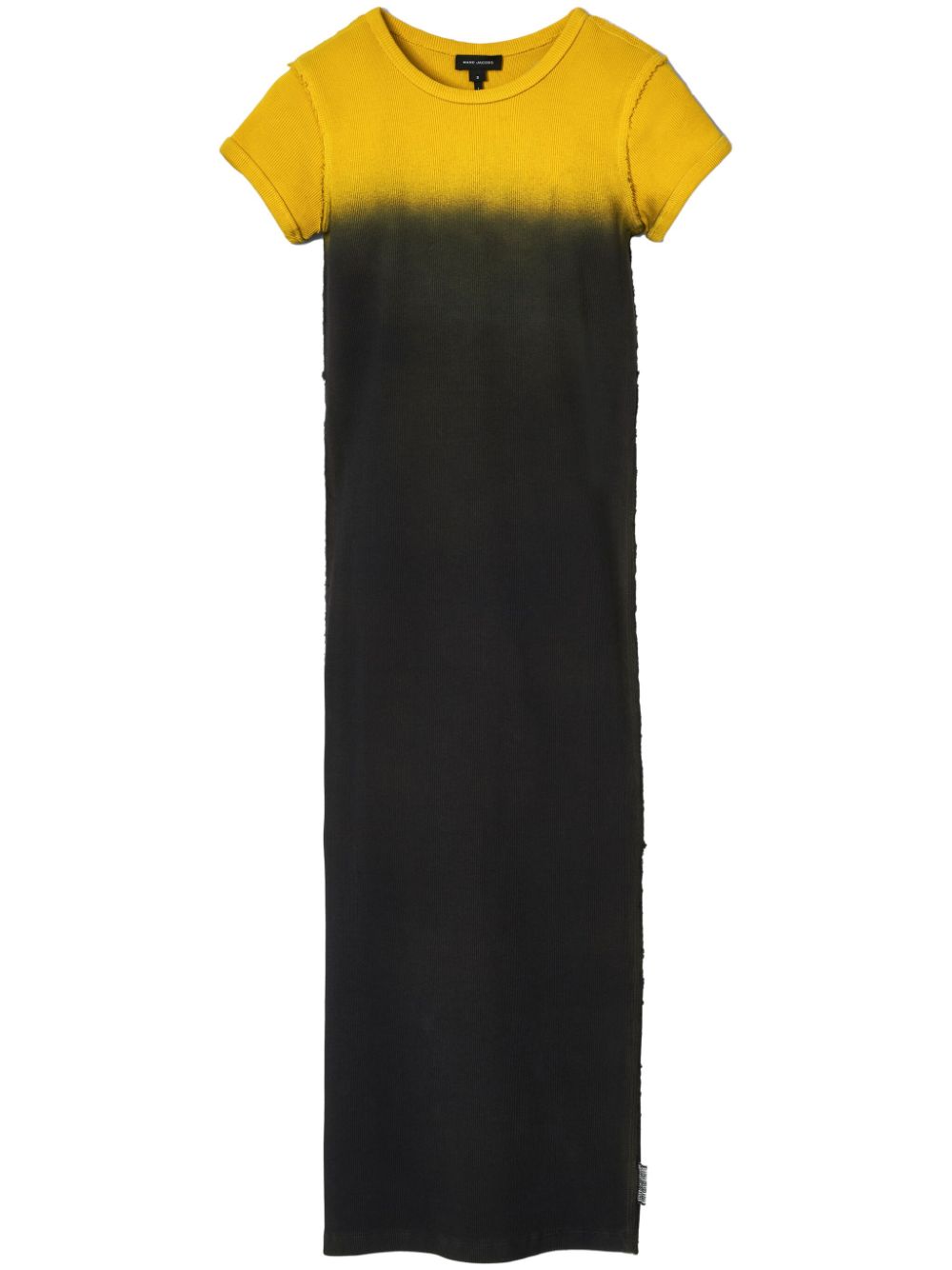 Marc Jacobs Grunge Spray-effect T-shirt Dress In Schwarz