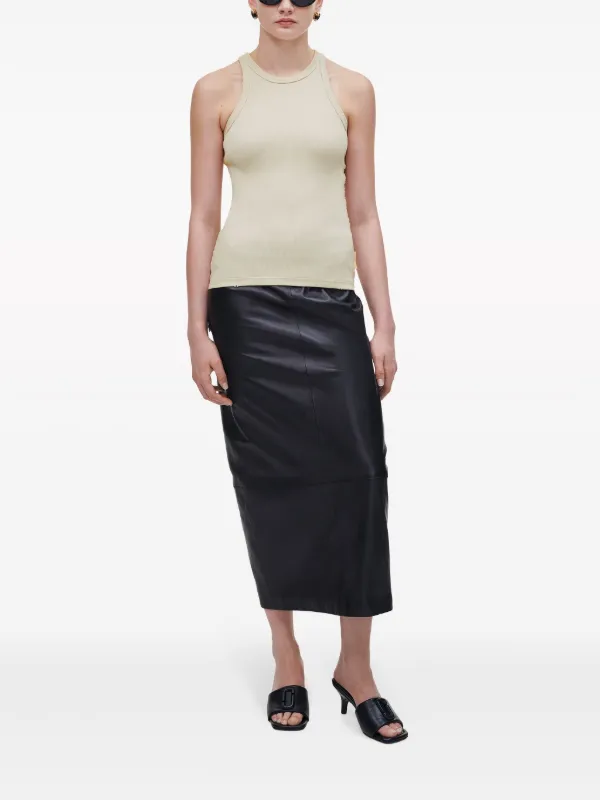 Marc Jacobs Grunge Ribbed Tank Top | Neutrals | FARFETCH
