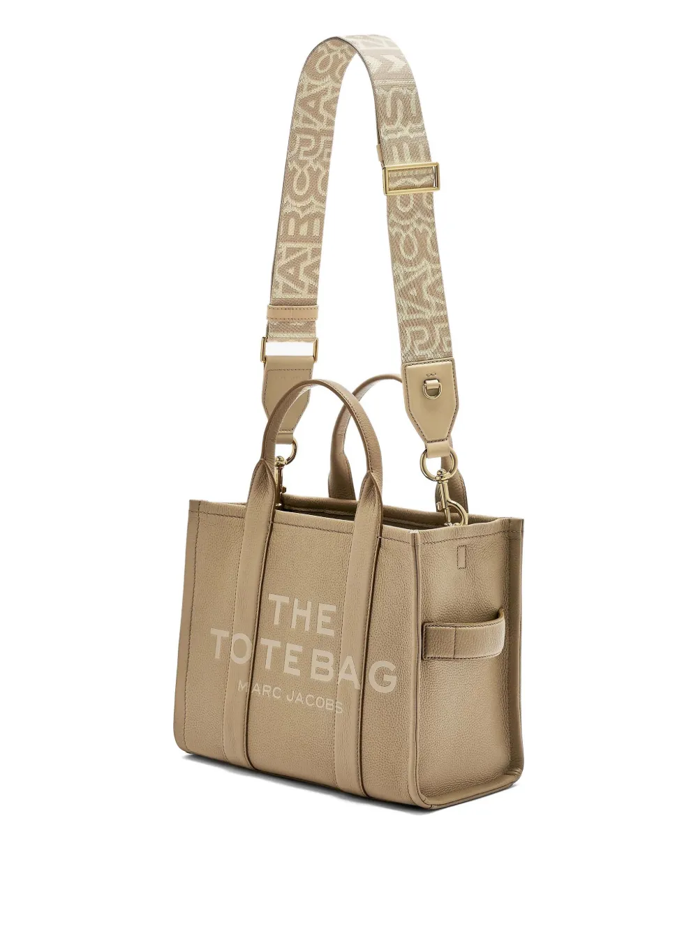 Marc Jacobs Utility Logo-jacquard Strap In Neutral
