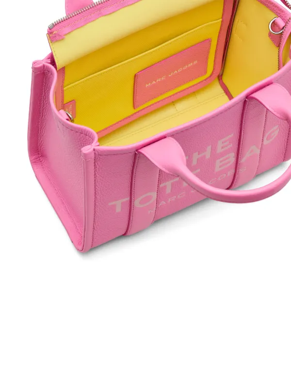 トートバッグ Marc Jacobs The Small Tote - Leather - Pink Amazon.com: Marc Jacobs Women's The Leather Small Tote Bag