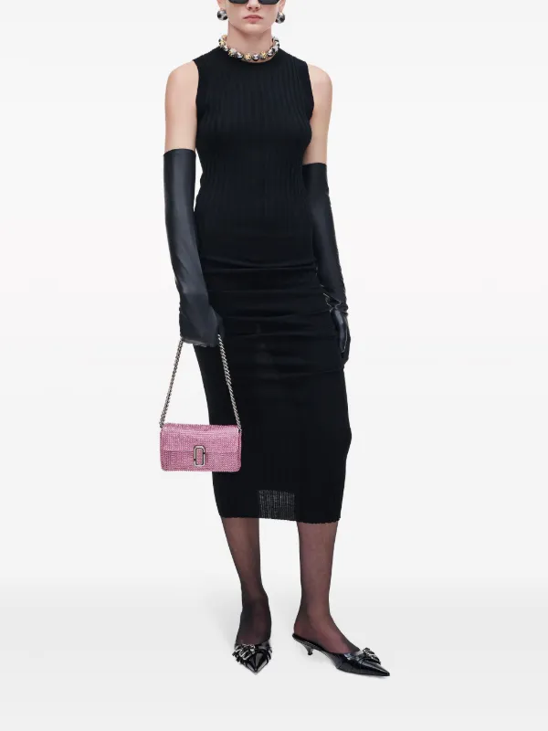 Marc Jacobs The Rhinestone J Marc Shoulder Bag | Pink | FARFETCH