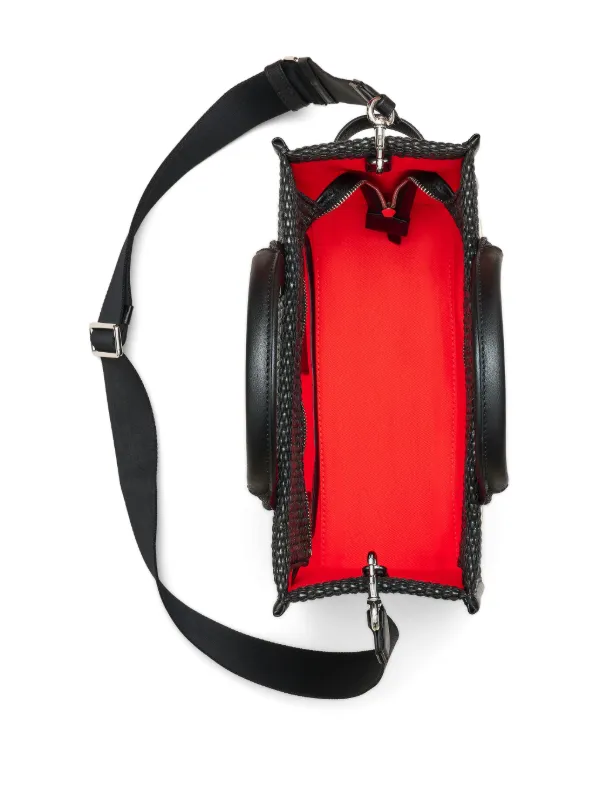 MARC JACOBS ザ ウーブン トート バッグ ミディアム Marc Jacobs ザ ミディアム ウーブン トート バッグ | ブラック
