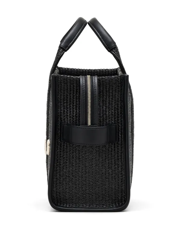 MARC JACOBS ザ ウーブン トート バッグ ミディアム Marc Jacobs ザ ミディアム ウーブン トート バッグ | ブラック