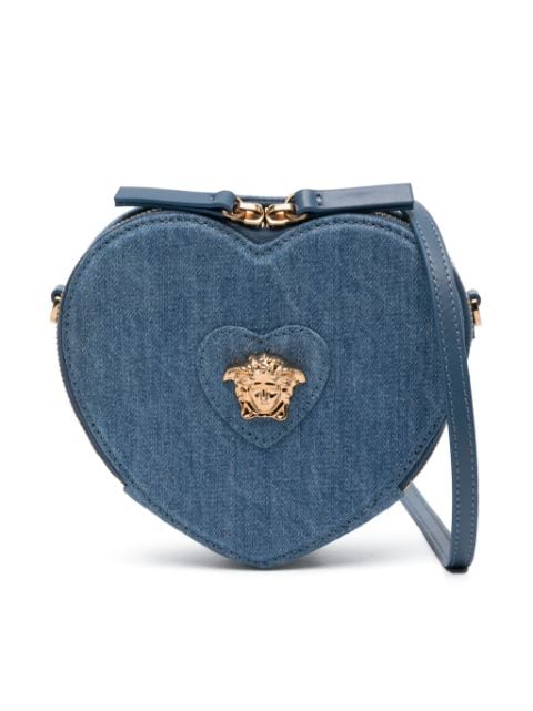 Versace Kids Medusa Head denim crossbody bag