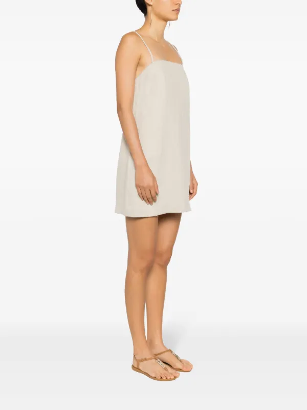 chinese dress ladies Julianna Linen Mini Dress