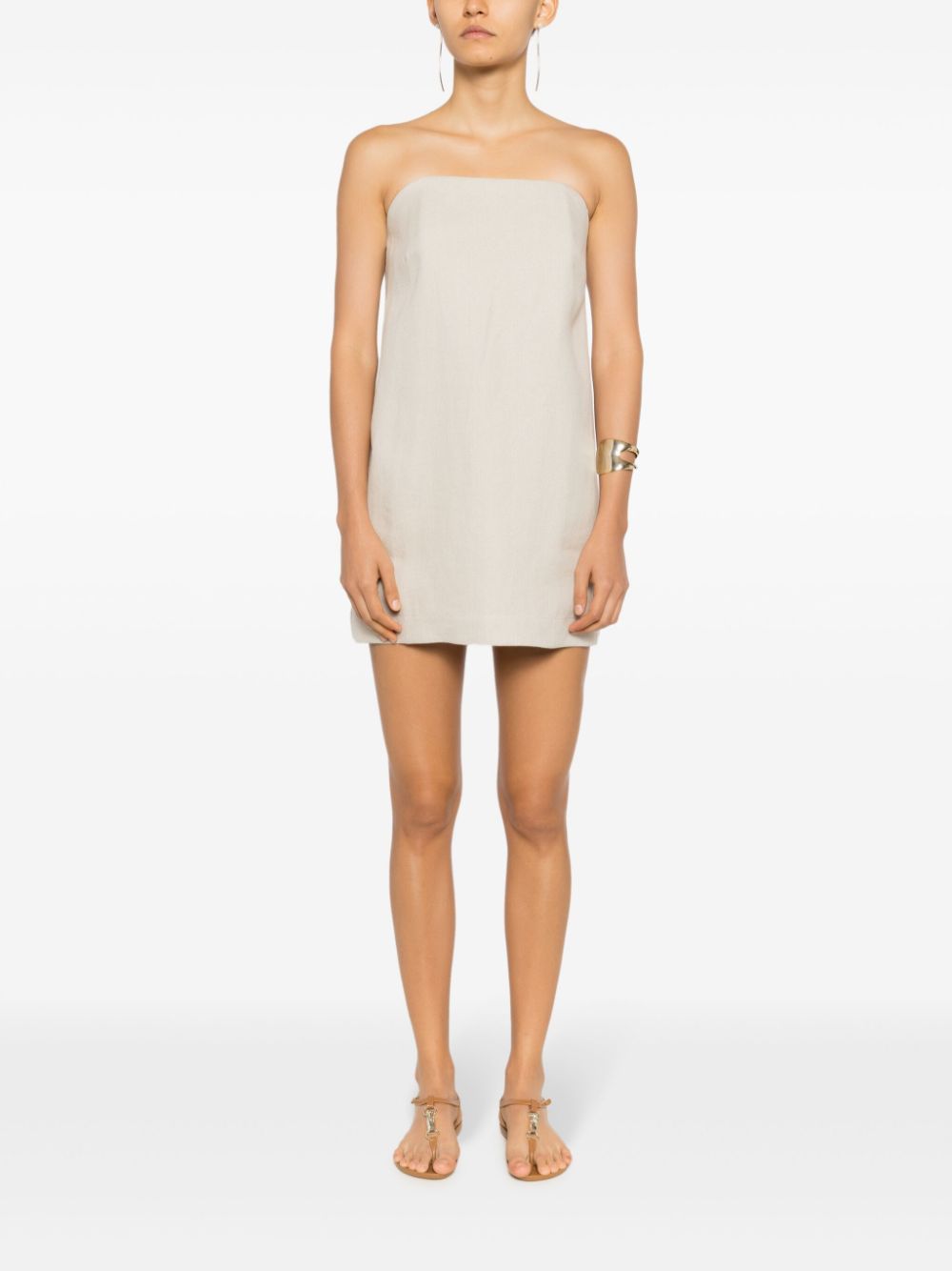 Lenny Niemeyer Strapless mini-jurk - Beige