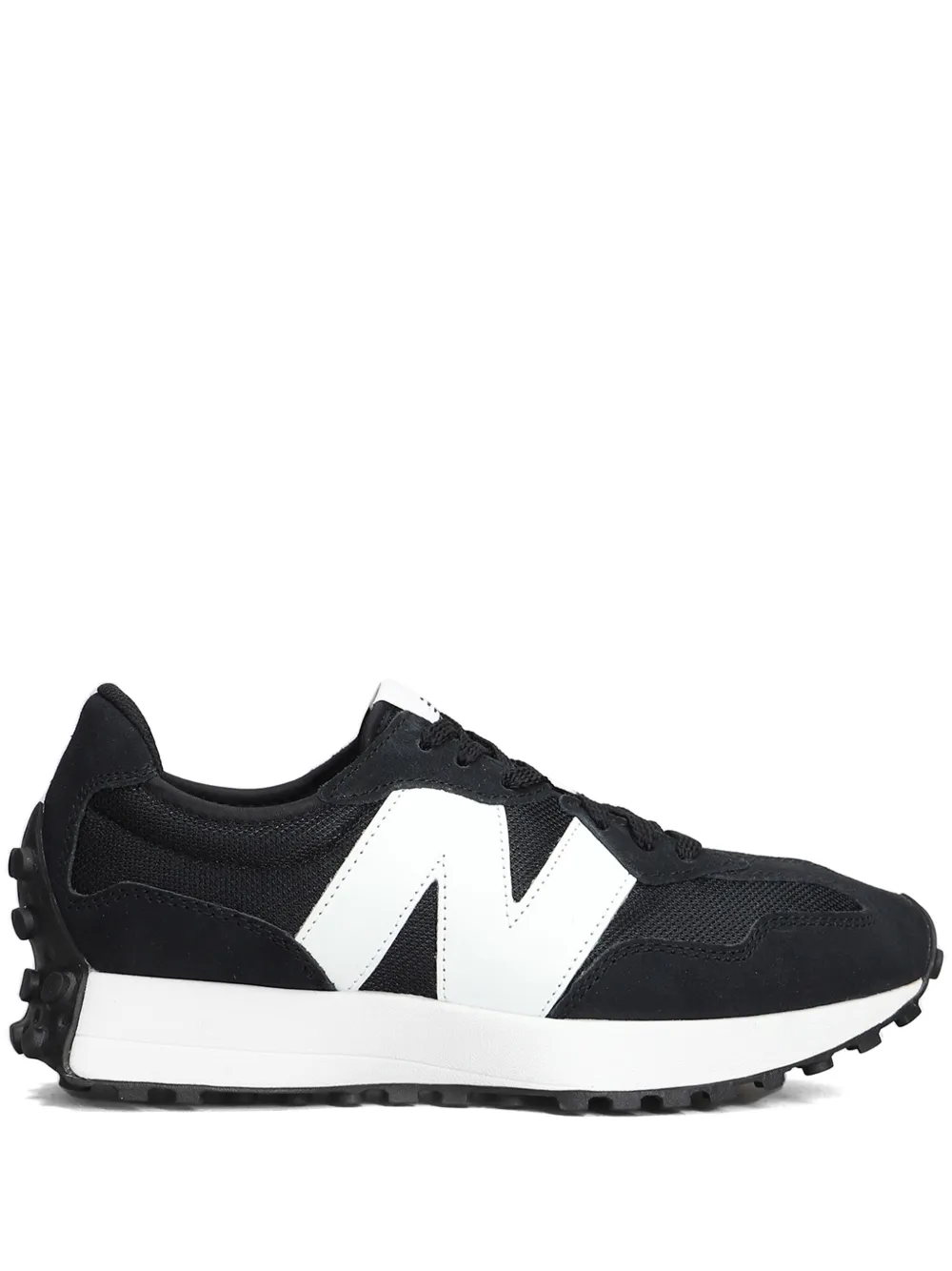 New Balance lace-up logo-patch sneakers | Black | Image 1