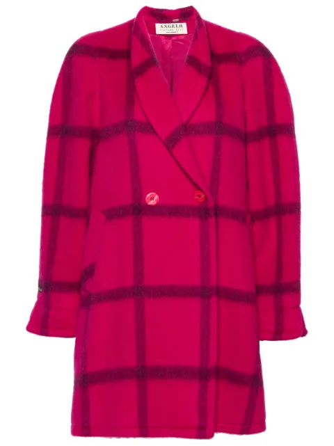 A.N.G.E.L.O. Vintage Cult 1980s check-pattern brushed coat