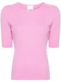 Allude short-sleeve knitted top - Pink