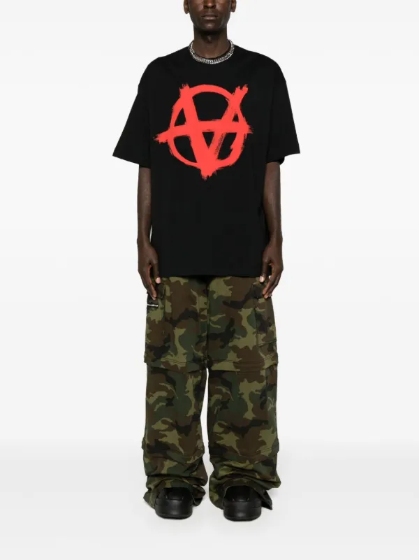 VETEMENTS Anarchy Jersey Shirt Washed Vetements Reverse Anarchy