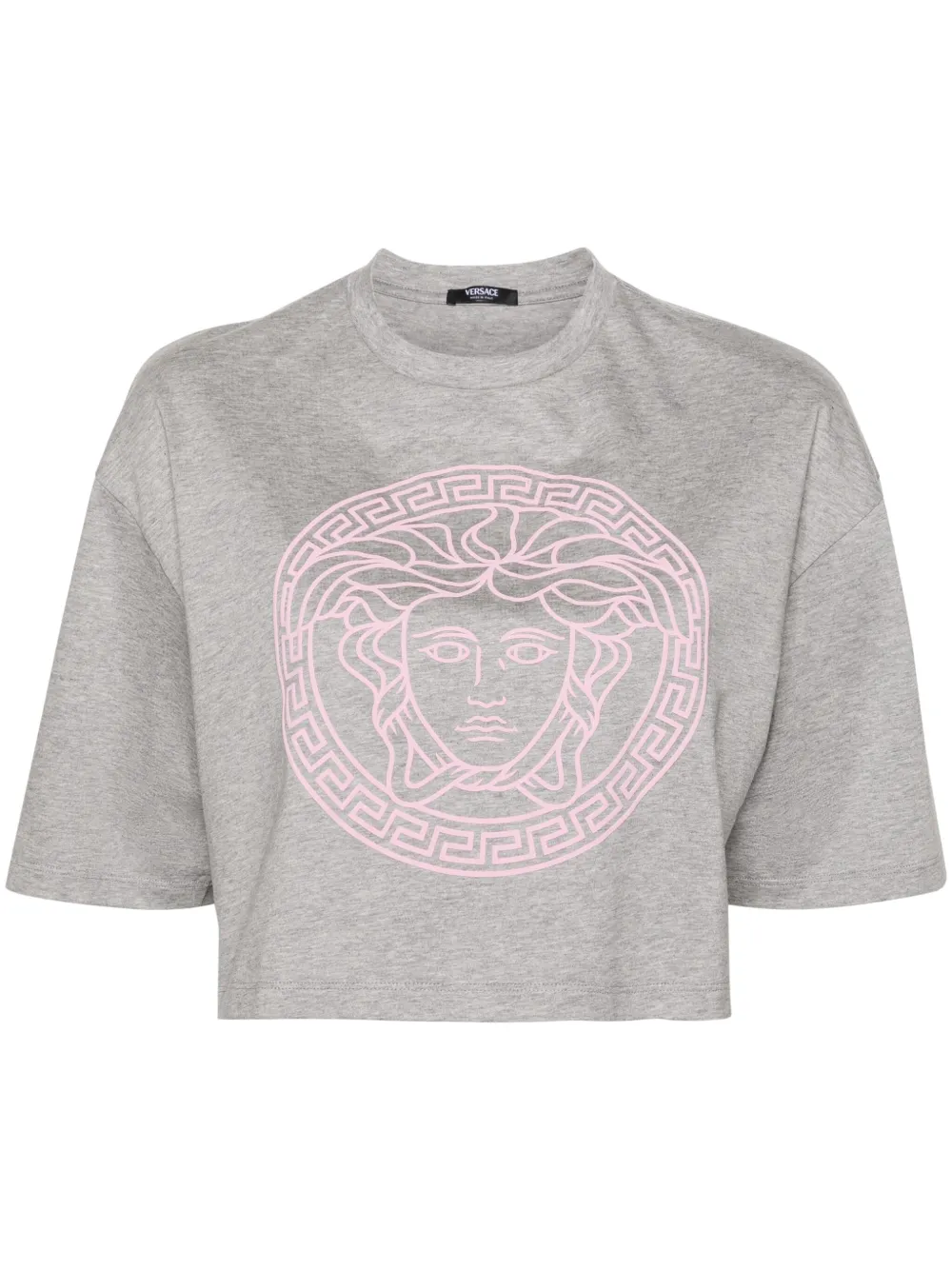 Versace Katoenen T-shirt Grijs