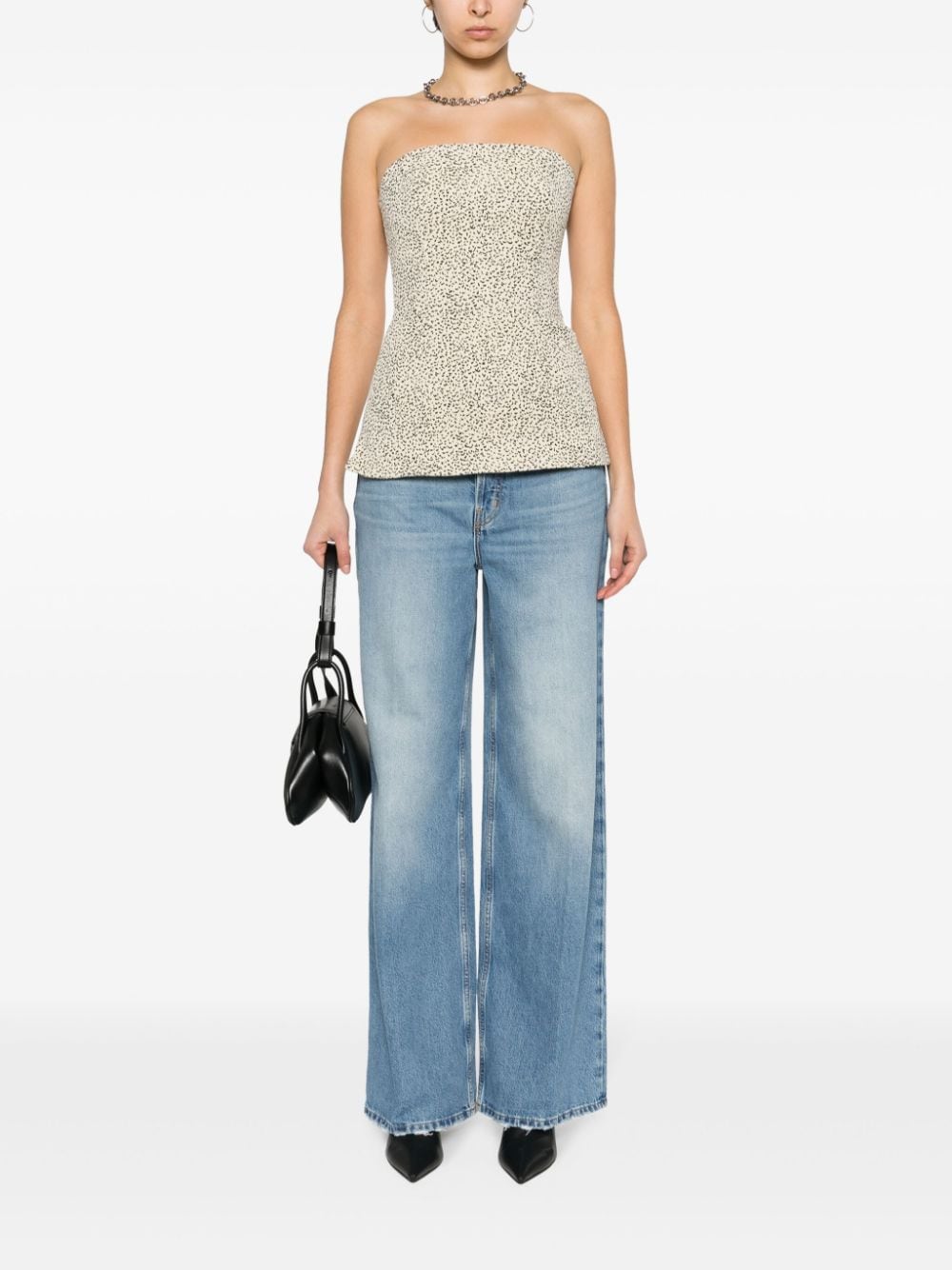 FRAME The 1978 high waist straight jeans Blauw