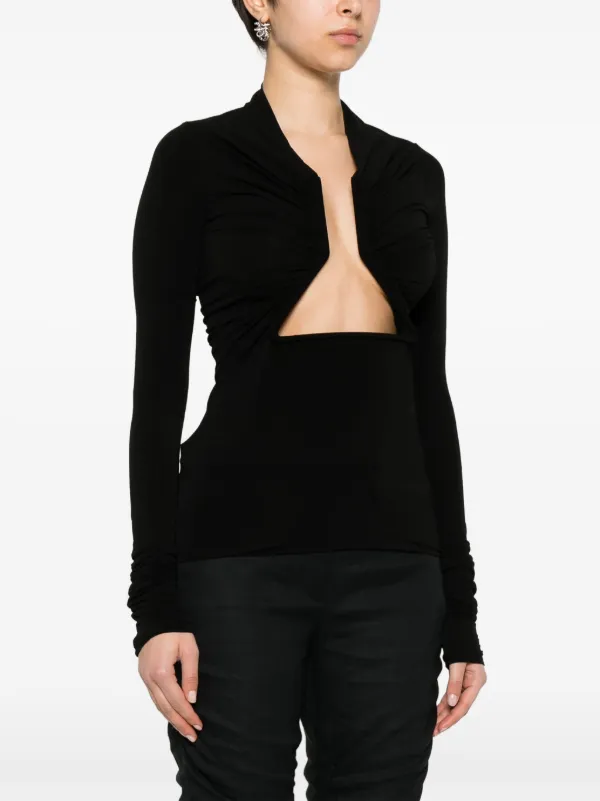Rick Owens Prong cut-out Top | Black | FARFETCH