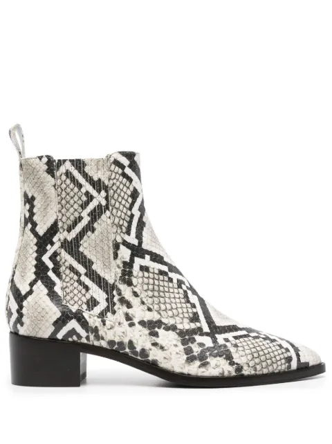 Scarosso Olivia 40mm snakeskin-effect boots