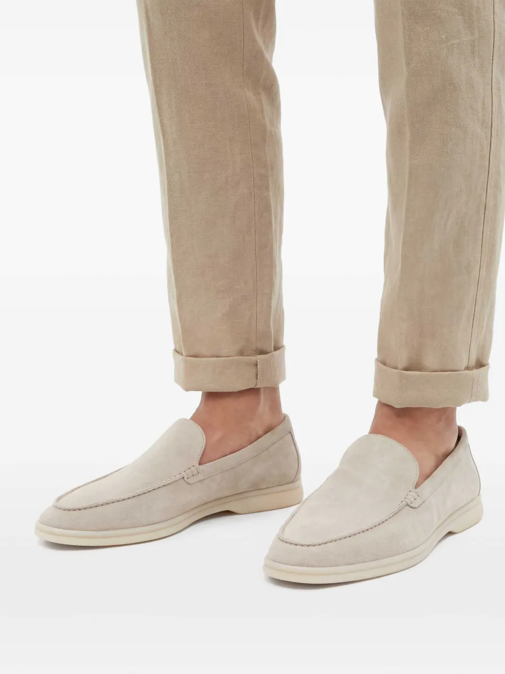Scarosso Ludovico suede loafers | Grey | Image 1