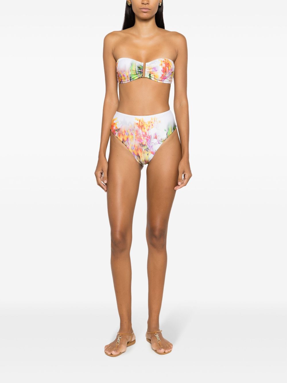 Lenny Niemeyer graphic-print bikini bottoms - Neutrals