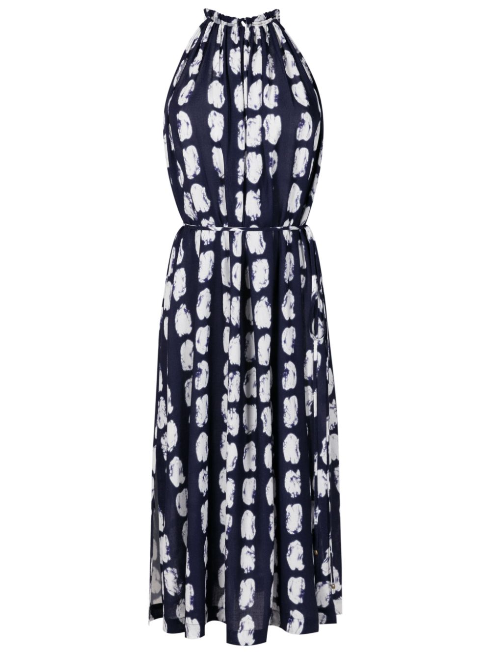 Lenny Niemeyer abstract-print halterneck midi dress - Blue