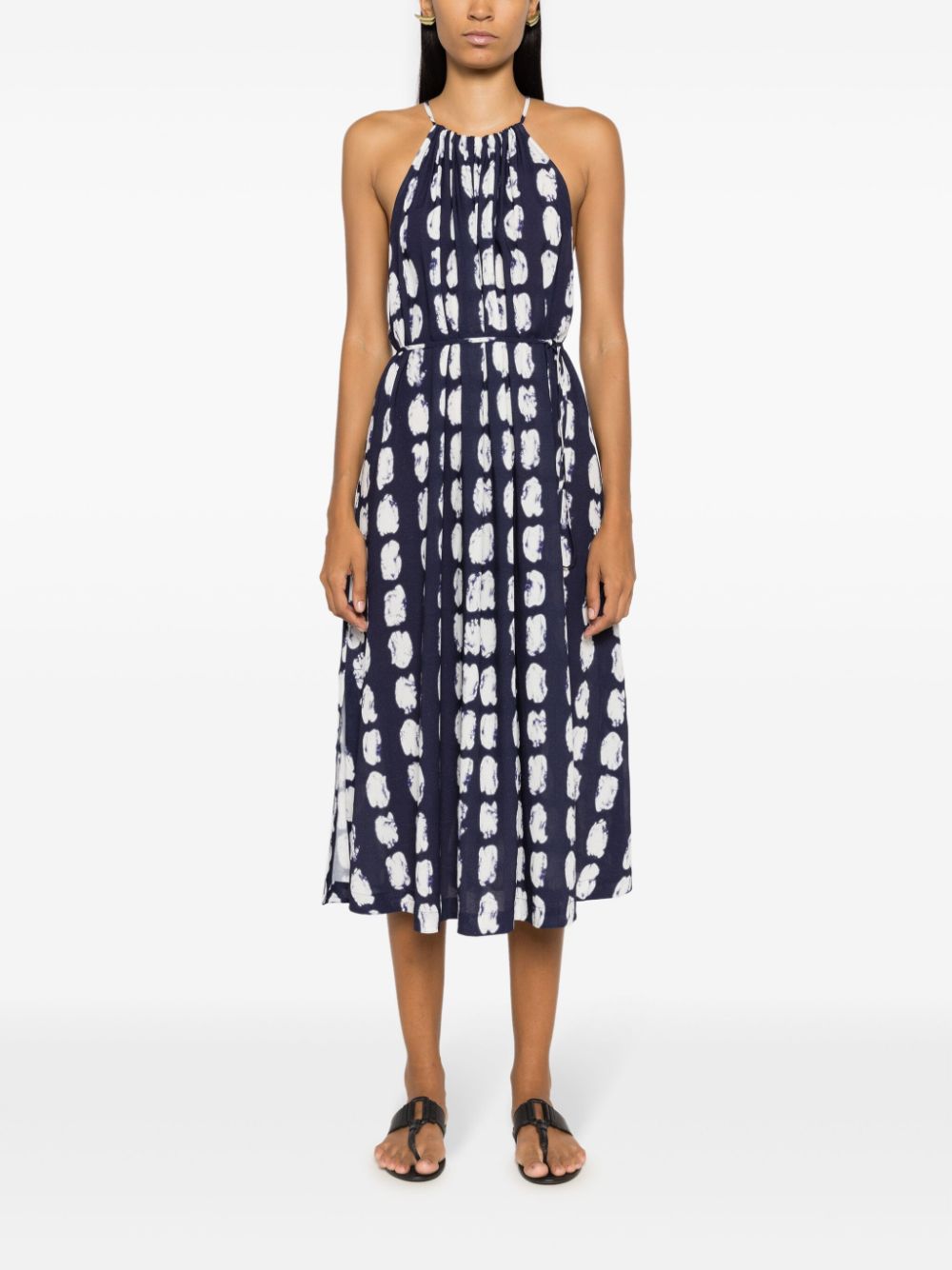 Lenny Niemeyer Midi-jurk met abstracte print - Blauw