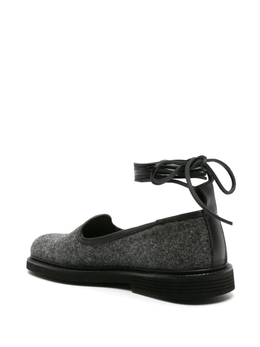 Shop 4sdesigns Venetian Brushed Loafers In Grey