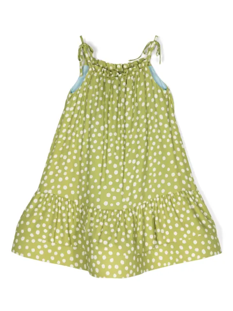 Mi Mi Sol polka dot crepe dress