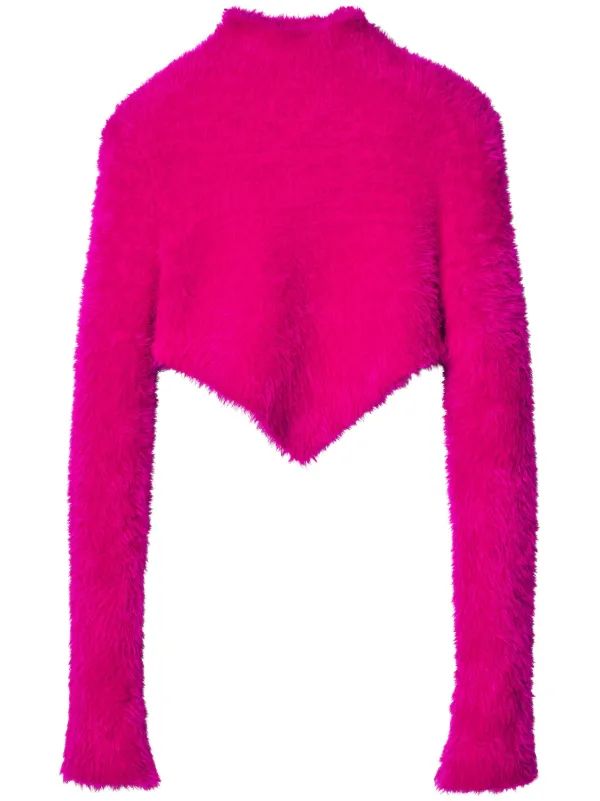 Fleece cropped jumper new arrivals