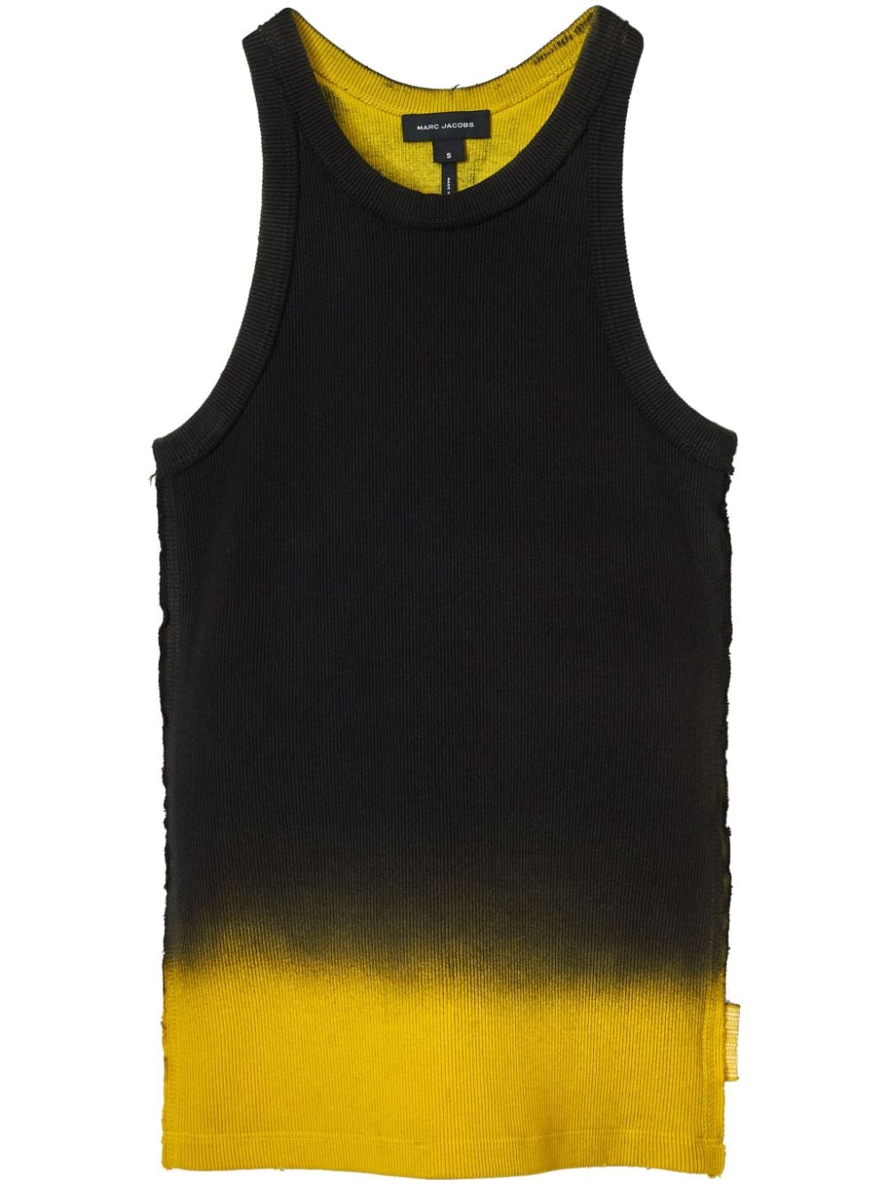 Marc Jacobs Grunge Spray-effect Tank Top In 黑色