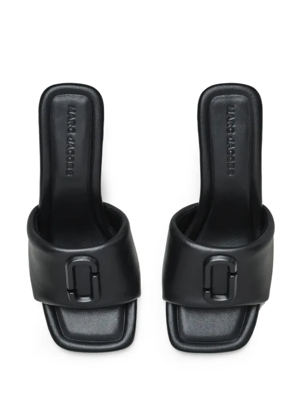 【関税込み】Sandals - Marc Jacobs - Leather - Black Marc Jacobs Dual Leather T Sandals | Saks Fifth Avenue