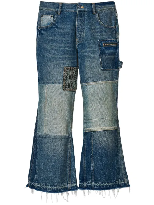 Jean court à design patchwork - Marc Jacobs - Modalova