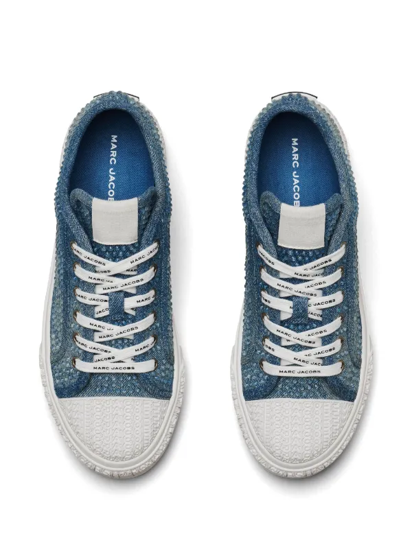 Marc Jacobs The Crystal Denim Sneakers | Blue | FARFETCH
